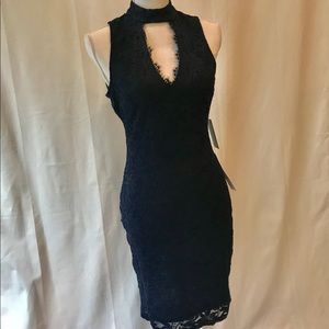 NWT Navy Stretch Lace dress